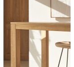 Table haute Edene en bois de teck massif L 150 x P 75 cm