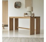 Bureau en bois de chêne massif L 160 cm Edene