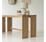 Bureau en bois de chêne massif L 160 cm Edene