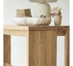 Bureau en bois de chêne massif L 160 cm Edene