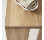 Bureau en bois de chêne massif L 160 cm Edene