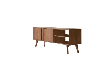 Meuble tv en acacia massif 150 cm niels
