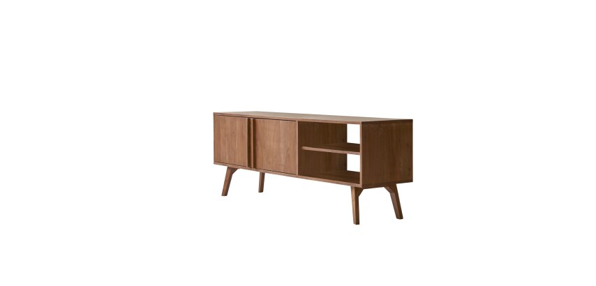 Meuble tv en acacia massif 150 cm niels