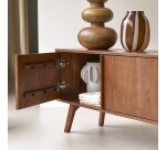 Meuble tv en acacia massif 150 cm niels