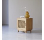 Chevet en orme massif et cannage luis