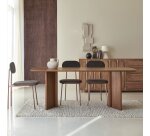 Table Suzanne en acacia massif 6 personnes