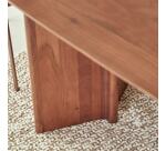 Table Suzanne en acacia massif 6 personnes