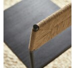 Chaise en metal et fibres naturelles fidele