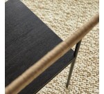 Chaise en metal et fibres naturelles fidele