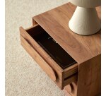 Chevet en acacia massif 2 tiroirs olga