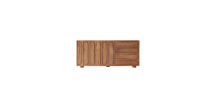 Buffet en acacia massif 200 cm olga