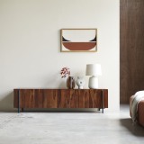 Meuble TV Honorine en palissandre massif 170 cm