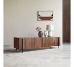 Meuble TV Honorine en palissandre massif 170 cm