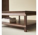 Table basse carree Achille en acacia massif