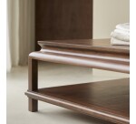 Table basse carree Achille en acacia massif