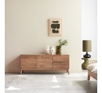 Meuble TV Gabrielle en manguier massif 140 cm
