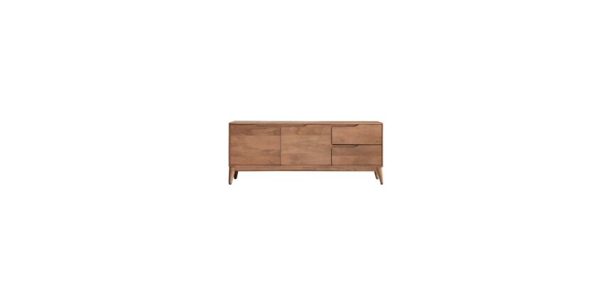 Meuble TV Gabrielle en manguier massif 140 cm