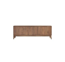 Meuble TV Gabrielle en manguier massif 160 cm