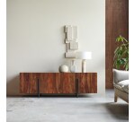 Buffet bas en palissandre massif 165 cm honorine