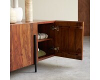 Buffet bas en palissandre massif 165 cm honorine