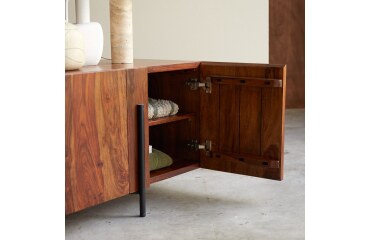 Buffet bas en palissandre massif 165 cm honorine