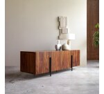 Buffet bas en palissandre massif 165 cm honorine