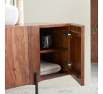 Buffet bas en palissandre massif 165 cm honorine