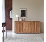 Buffet Olga en acacia massif H 88 x L 182 x P 45 cm