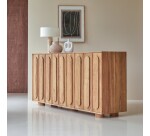Buffet Olga en acacia massif H 88 x L 182 x P 45 cm