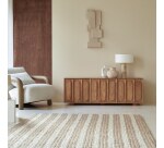 Meuble tv en acacia massif 145 cm olga