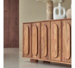Meuble tv en acacia massif 145 cm olga