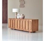 Meuble tv en acacia massif 145 cm olga