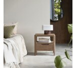 Chevet en noyer massif 1 tiroir arto