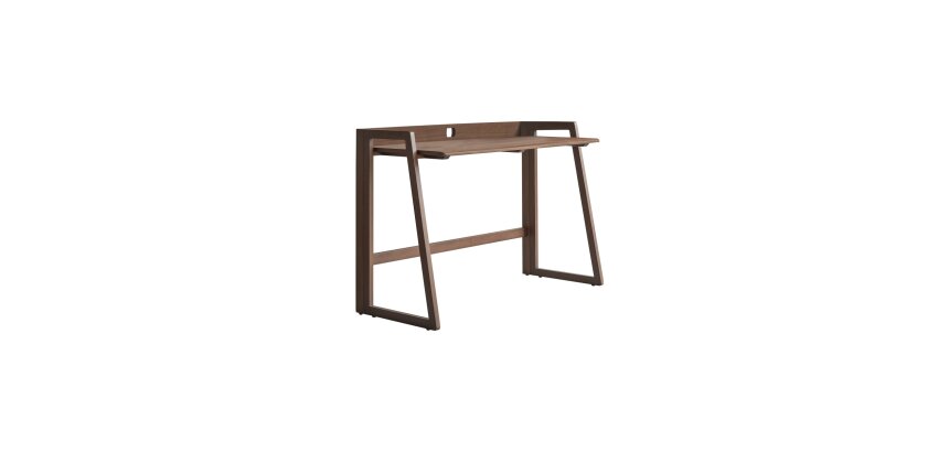 Bureau pliable en teck massif fonce philip