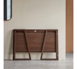 Bureau pliable en teck massif fonce philip