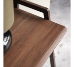 Bureau pliable en teck massif fonce philip