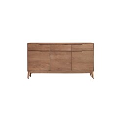 Buffet en bois de manguier massif Gabrielle H 81 x L 150 x P 40 cm