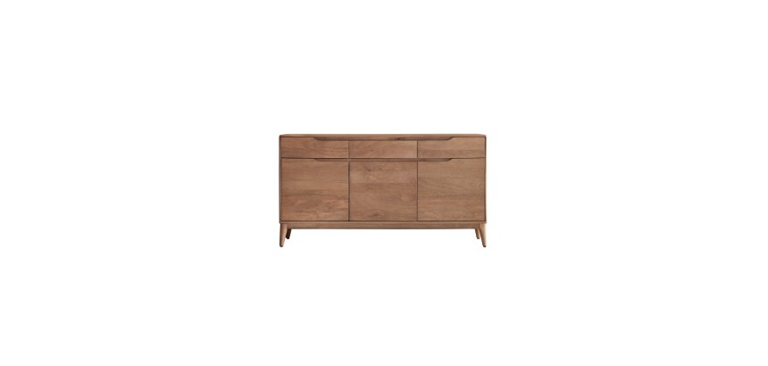 Buffet en bois de manguier massif Gabrielle H 81 x L 150 x P 40 cm