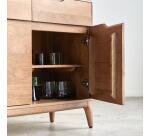 Buffet en bois de manguier massif Gabrielle H 81 x L 150 x P 40 cm