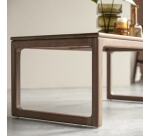 Table basse Arto en noyer massif