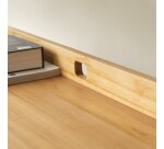 Bureau pliable en teck massif clair philip