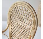 Lot de 2 Fauteuils en tiges de rotin Marius H 102 x L 52 x P 60 cm