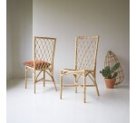 Chaise en tiges de rotin Zélie