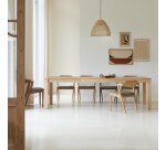 Table Edene en chêne massif à rallonge 6 à 8 personnes