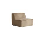 Chauffeuse modulable en tissu camel dario