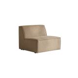 Chauffeuse modulable en tissu camel dario