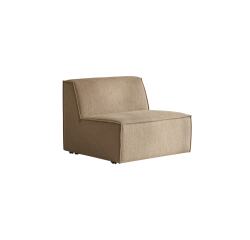 Chauffeuse modulable en tissu camel dario