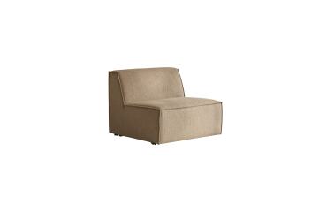 Chauffeuse modulable en tissu camel dario