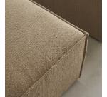 Chauffeuse modulable en tissu camel dario