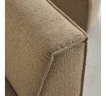 Chauffeuse modulable en tissu camel dario